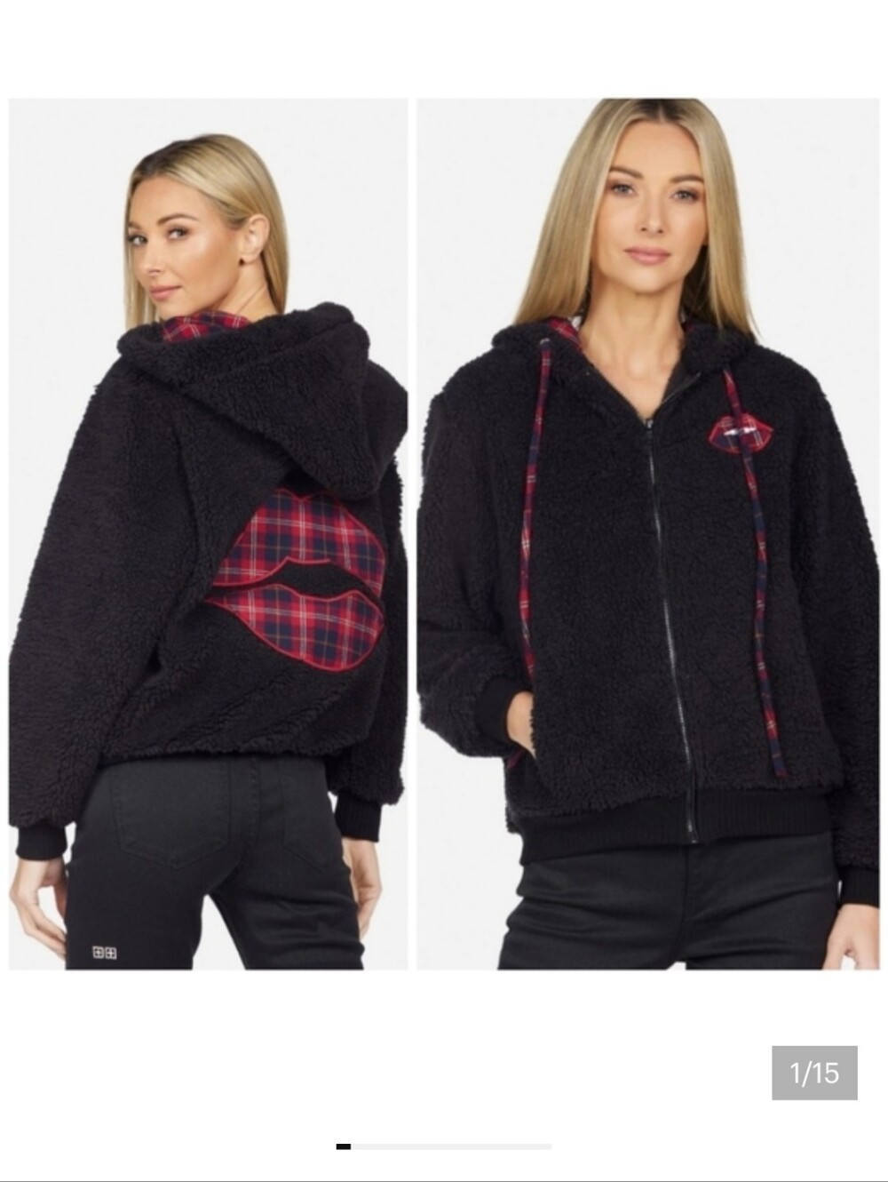 Lauren  Moshi Deandra Plaid Lip jacket